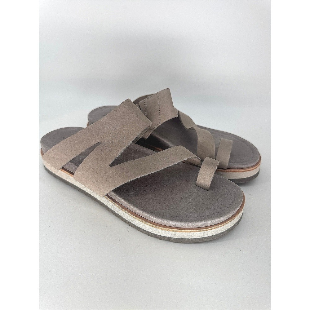 Merrell Juno Wrap Sandals Womens 9 Moon Beige Leather Comfort Slide Shoes